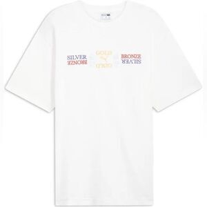 Puma White Tee with Metallic Text